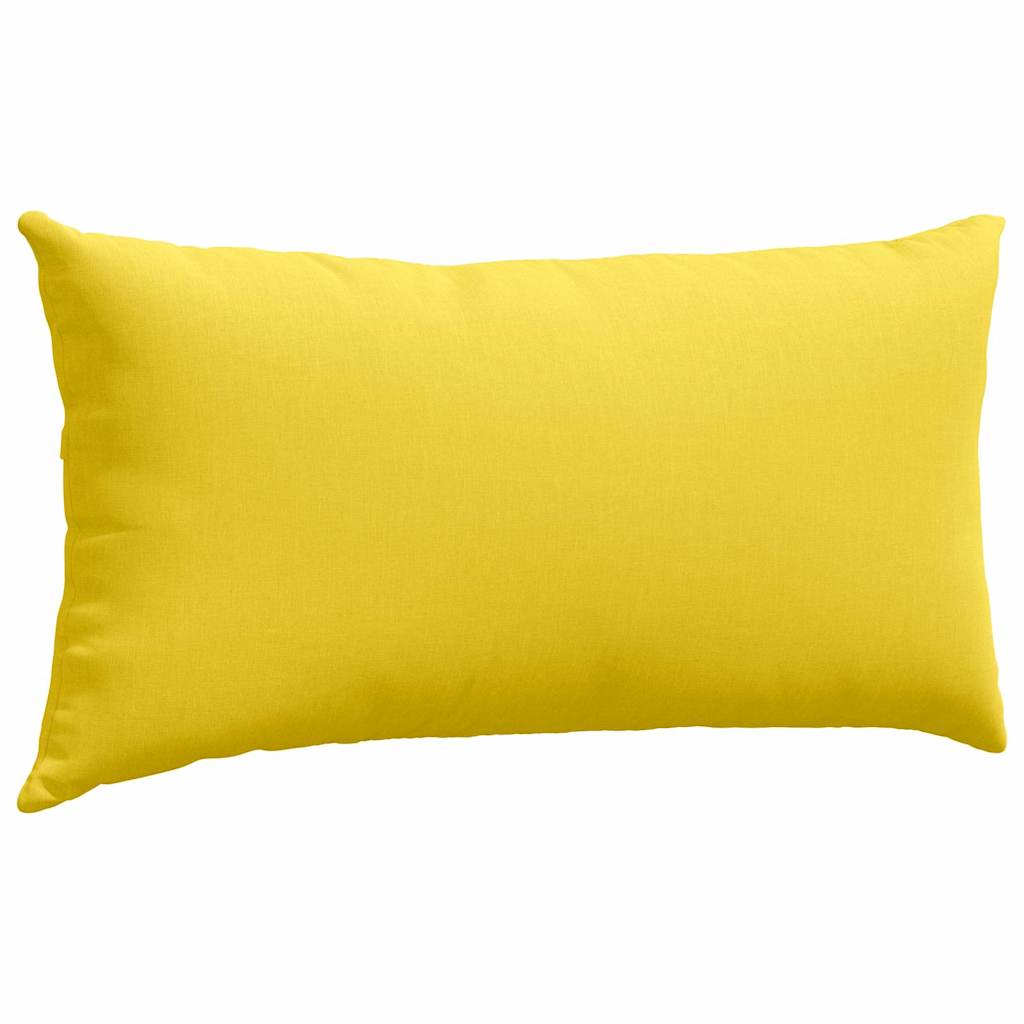 Sofa Pillows 2 pcs Light Yellow 80 x 40 cm Fabric